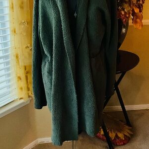 Cozy Green Warm Sweater Cardigan